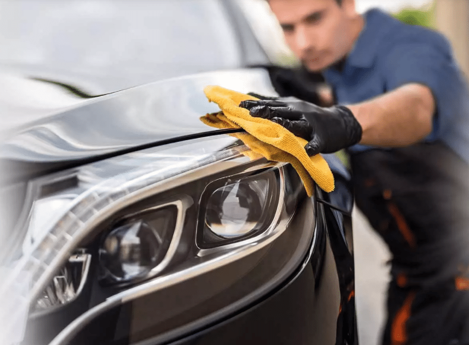 Parking Car Wash White & Shiny